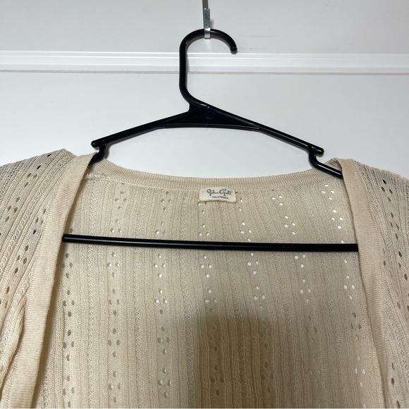 John Galt Silver Shannon Pointelle Cardigan - Picture 4 of 6